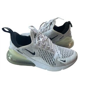 Nike Air Max 270 Low Top Running Shoes Women's White/Black Size US7.5 EU38.5